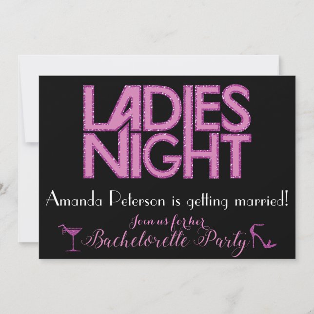 Ladies Night invitation design (Front)