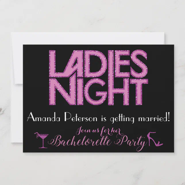 Ladies Night invitation design | Zazzle