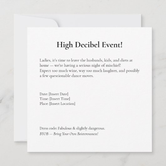 Ladies’ Night Laughter (Back)