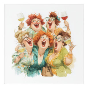 Ladies’ Night Laughter Acrylic Print