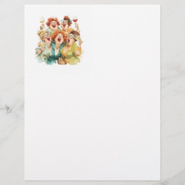 Ladies’ Night Laughter Letterhead (Front)