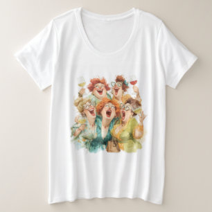 Ladies’ Night Laughter Plus Size T-Shirt