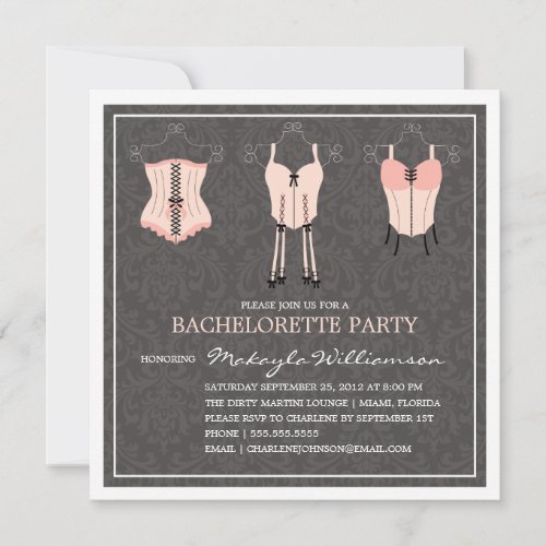 LADIES NIGHT LINGERIE | BACHELORETTE PARTY INVITE