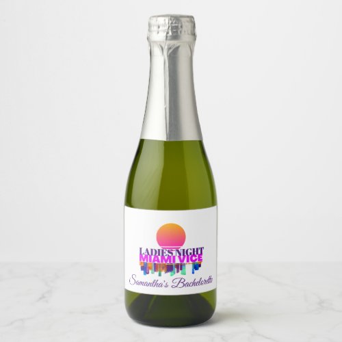 Ladies Night Mini Sparkling Wine Bottle Labels 