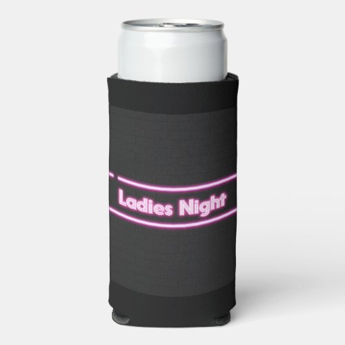 Ladies Night Neon LED Sign   Can Cooler