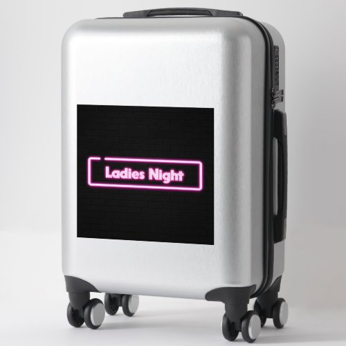 Ladies Night Neon LED Sign Custom Cut Vinyl Sticker