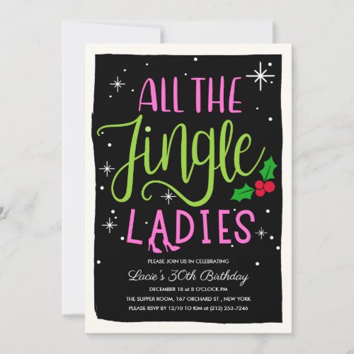 Ladies Night Out Holiday Invitation