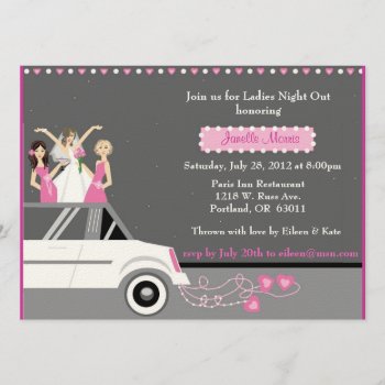 Ladies Night Out Invitation by SERENITYnFAITH at Zazzle