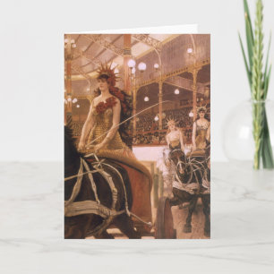 Ladies of the Cars (aka Circus) by James Tissot Card