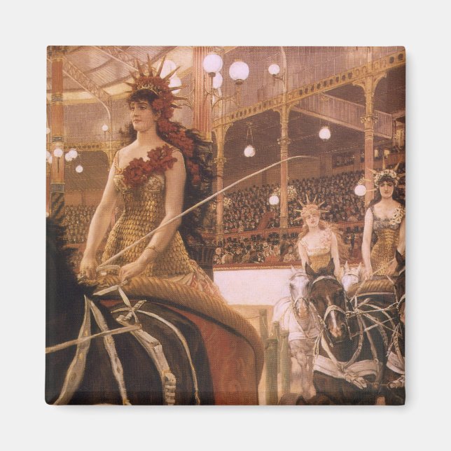 Ladies of the Cars (aka Circus) by James Tissot Magnet (Front)