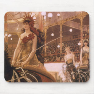 Ladies of the Cars (aka Circus) by James Tissot Mouse Pad