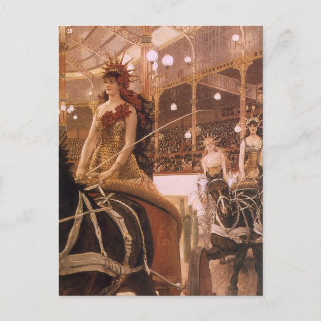 Ladies of the Cars aka Circus by James Tissot Postcard Zazzle