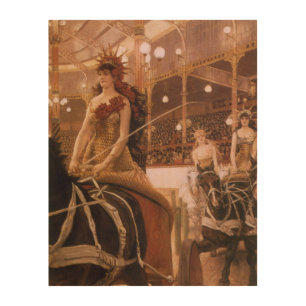 Ladies of the Cars (aka Circus) by James Tissot Wood Wall Art
