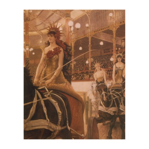 Ladies of the Cars aka Circus by James Tissot Wood Wall Art
