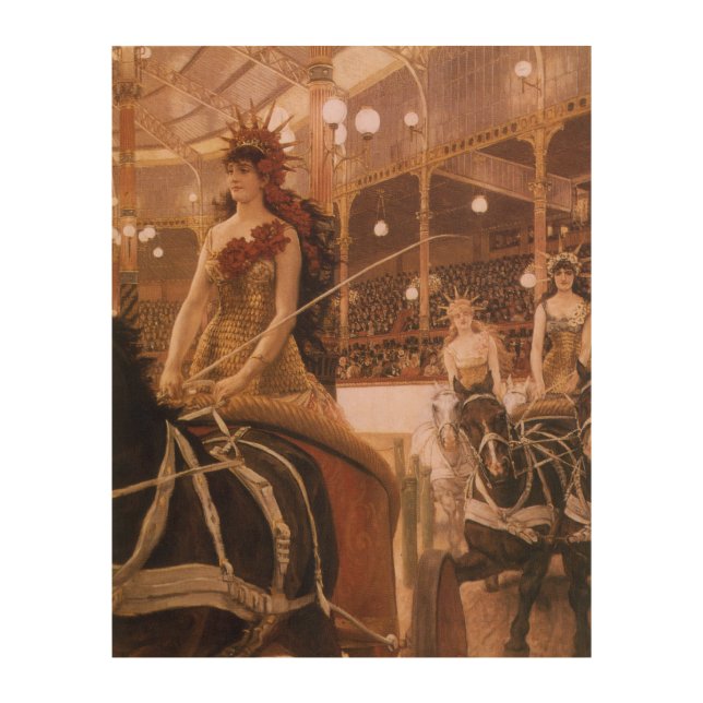 Ladies of the Cars (aka Circus) by James Tissot Wood Wall Art (Front)