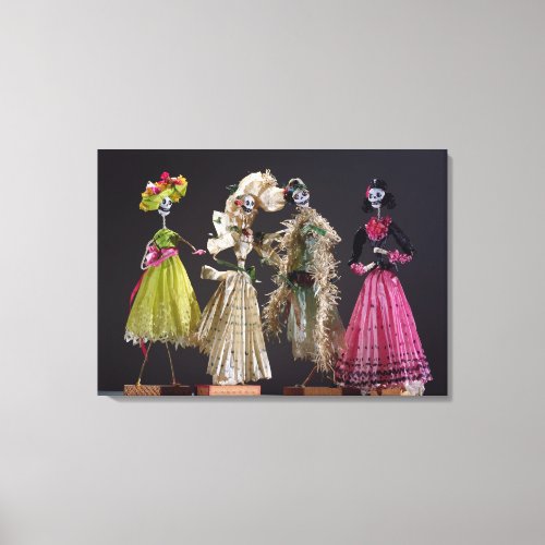 Ladies of the Day of the Dead from Oaxaca Canvas Print