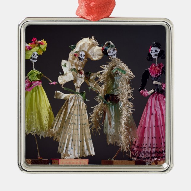 Ladies of the Day of the Dead, from Oaxaca Metal Ornament (Front)