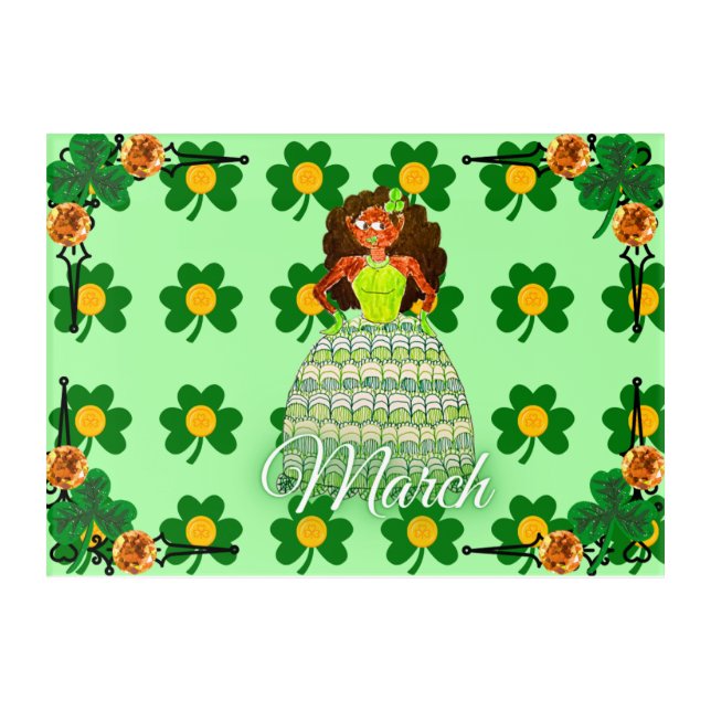 LADIES OF THE MONTH-March by Jennifer Webster Acrylic Print (Front)