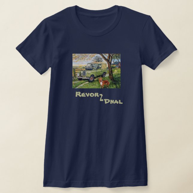 Ladies Old Style Land Rover T-Shirt | Zazzle