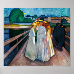 Ladies on the Bridge | Edvard Munch | Poster