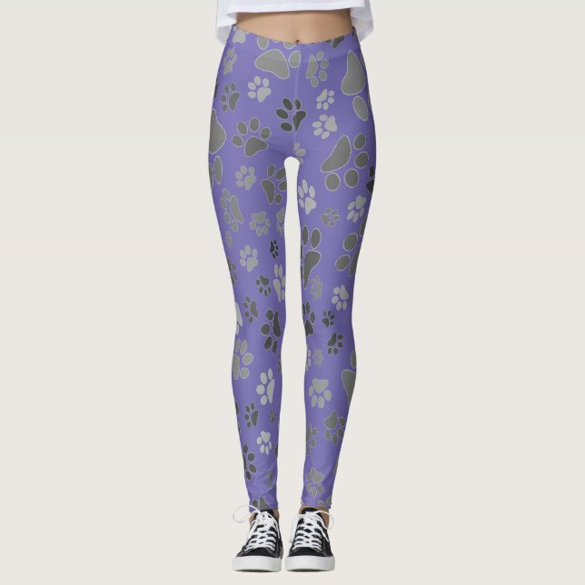 Ladies Paw Print Leggings (Front)