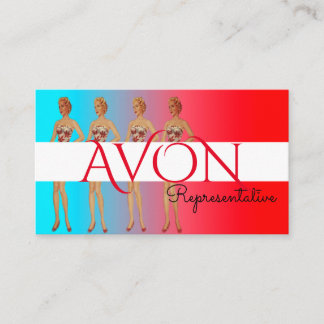 Ladies Personalized Avon Business Card