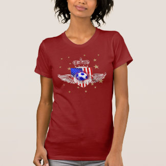 Ladies Petite Girls US soccer t-shirt