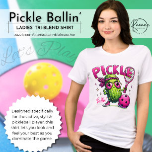 Ladies' Pickle Ballin' Tri-Blend Shirt