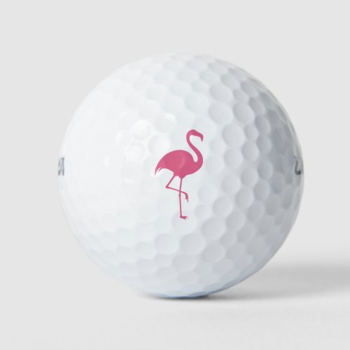 Ladies Pink Flamingo Golf Balls