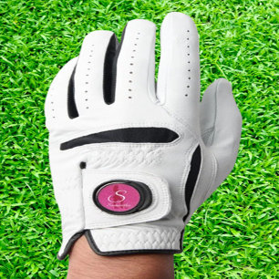LADIES PINK GLITTER GOLF GLOVE