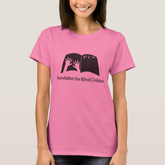 Ladies pink tee with FBC logo