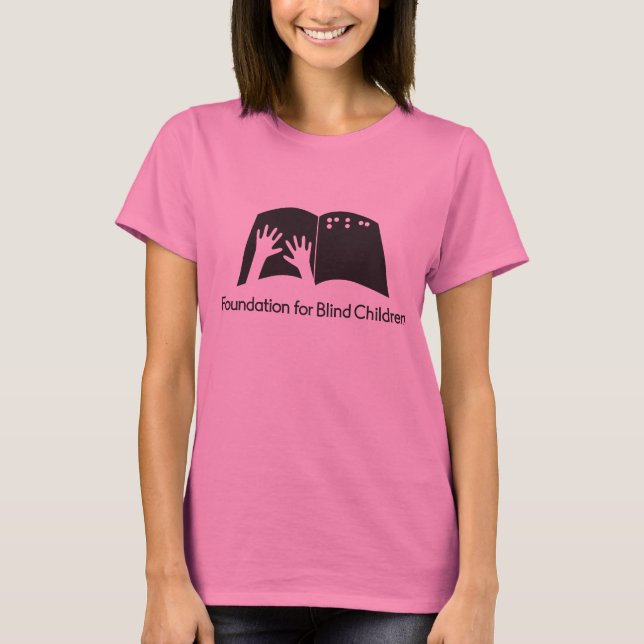 Ladies pink tee with FBC logo (Front)