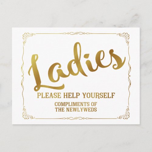 Ladies please help yourself compliments postcard