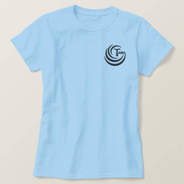 Ladies Polo T Logo Black (Design Front)