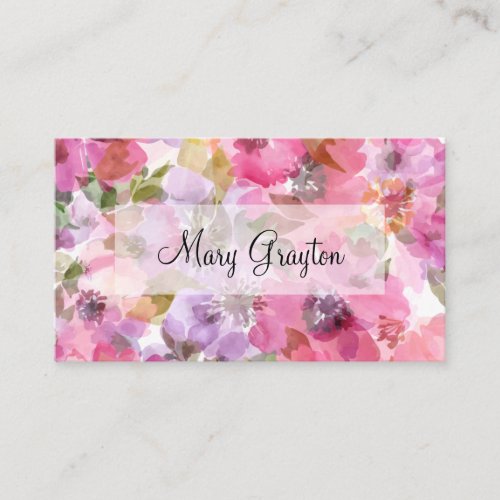 Ladies Professional Design Business Card