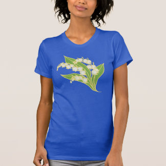 Ladies Racer-back T-shirt: Lily of the Valley T-Shirt