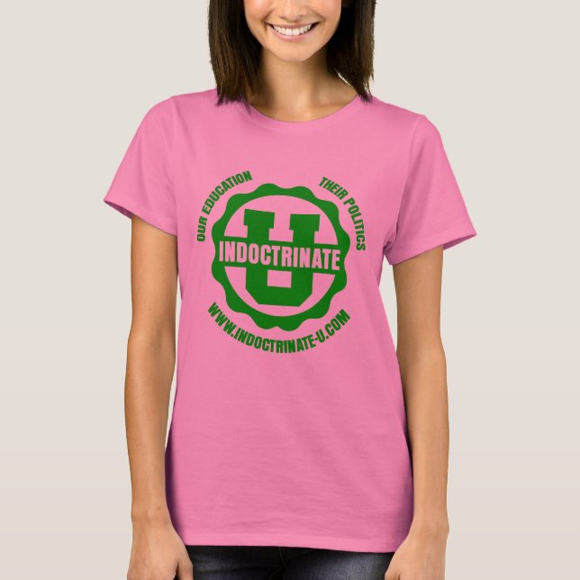 Ladies Radiation Logo Ringer T-Shirt (Front)