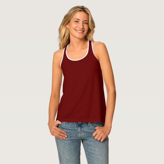 Ladies Replace Image All-Over Print Racerback Tank (Front Full)