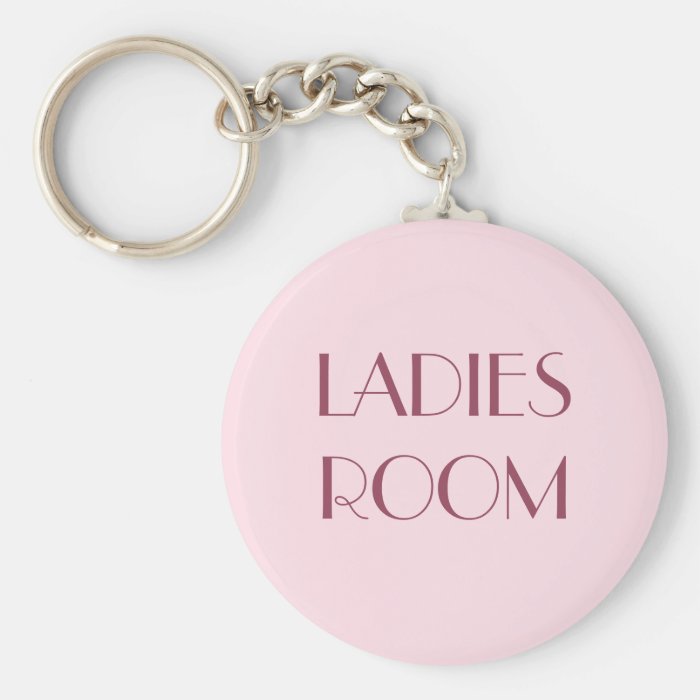 Ladies restroom keyring keychain Zazzle