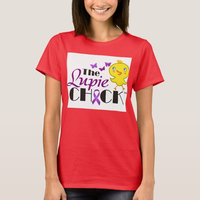 Ladies Ringer Lupie Chick T-Shirt (Front)