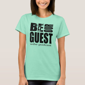 Ladies Ringer Style Be Our Guest Podcast T-Shirt