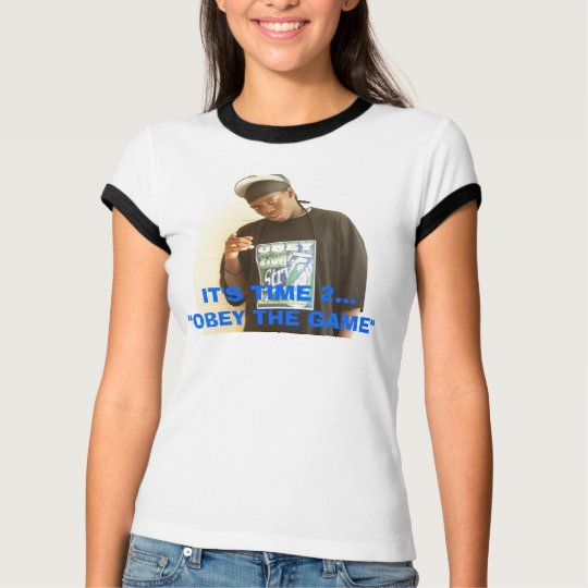 Ladies Ringer T-Shirt - Customized