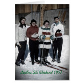 Ladies Ski Weekend 1957 Photo Card (Front)