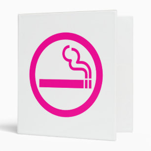 Ladies Smoking Area 喫煙女性 Japanese Sign 3 Ring Binder