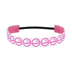 Ladies Smoking Area 喫煙女性 Japanese Sign Athletic Headband