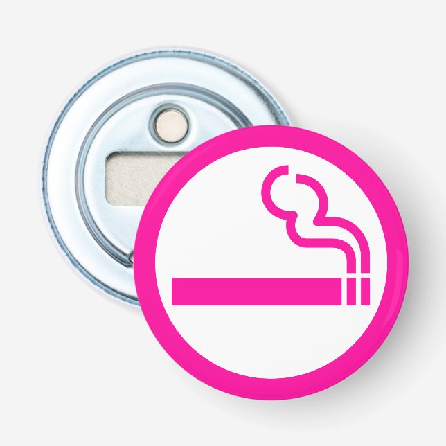 Ladies Smoking Area 喫煙女性 Japanese Sign Bottle Opener (Front)