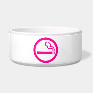 Ladies Smoking Area 喫煙女性 Japanese Sign Bowl