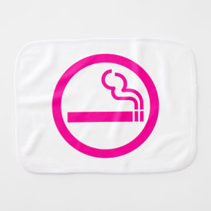 Ladies Smoking Area 喫煙女性 Japanese Sign Burp Cloth