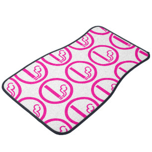 Ladies Smoking Area 喫煙女性 Japanese Sign Car Floor Mat