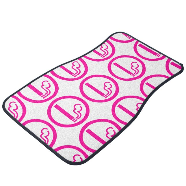 Ladies Smoking Area 喫煙女性 Japanese Sign Car Floor Mat (Angled)